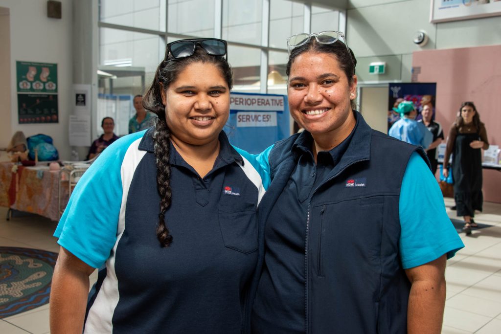 Two Aboriginal healthcare workers