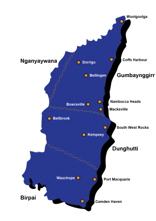 District map outlining the Aboriginal Nations