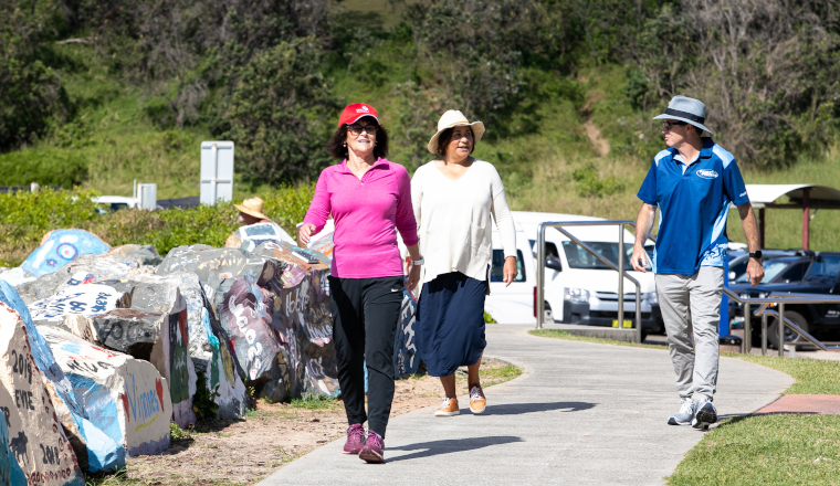 People walking