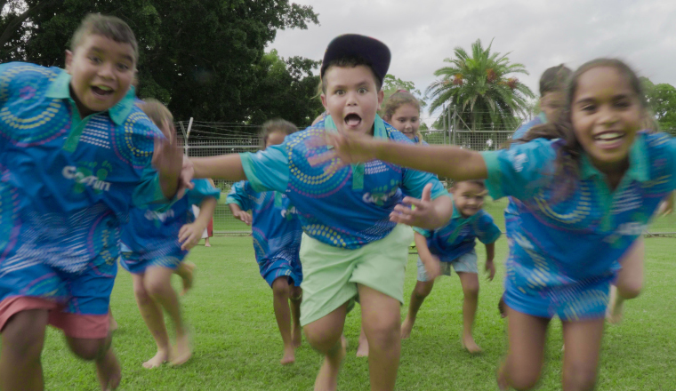 Childeren running